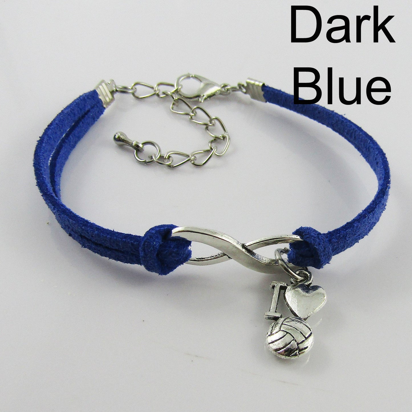 10 Player Set Infinity I Love NETBALL Charm Bracelet Junior Team 8-12 year old