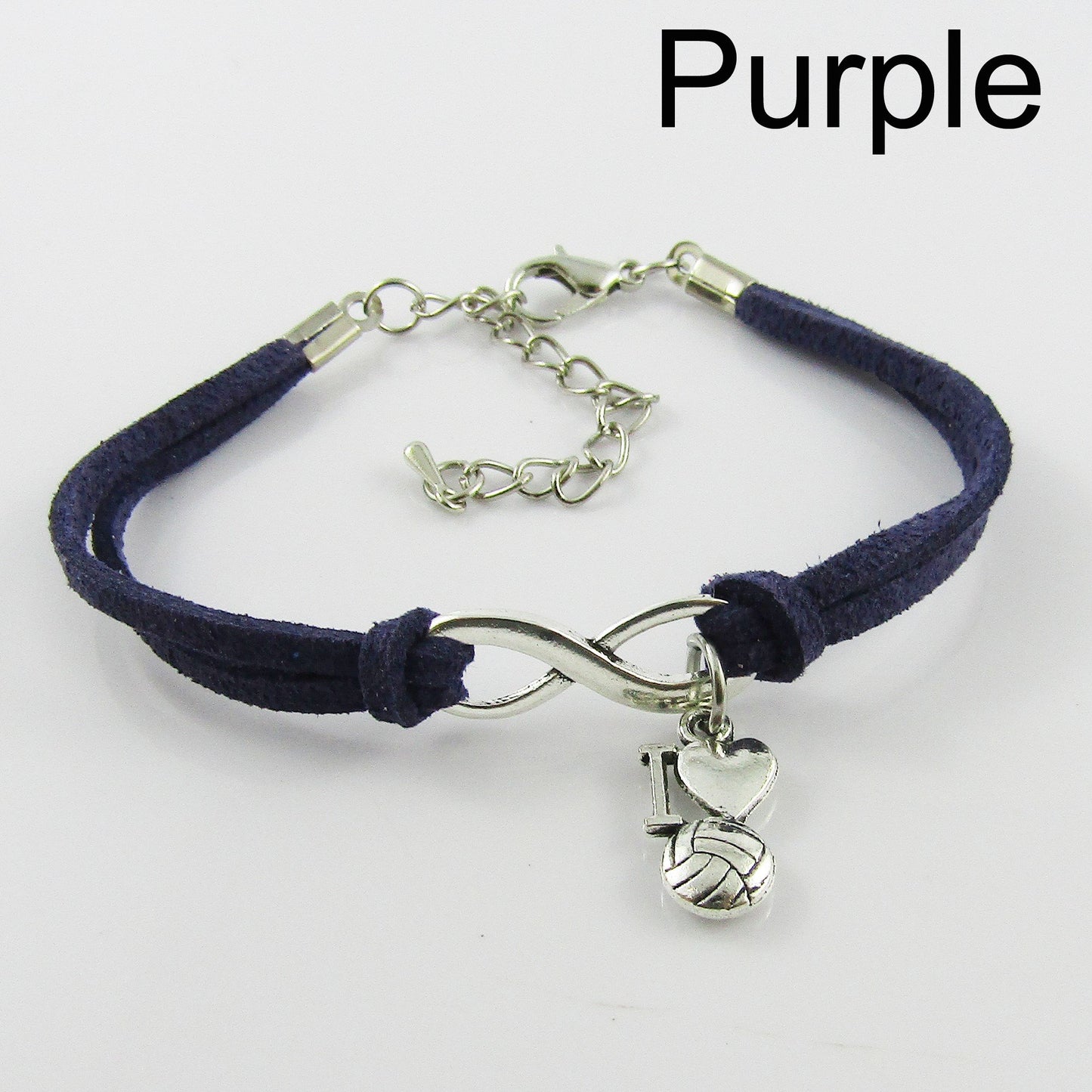 10 Player Set Infinity I Love NETBALL Charm Bracelet Junior Team 8-12 year old