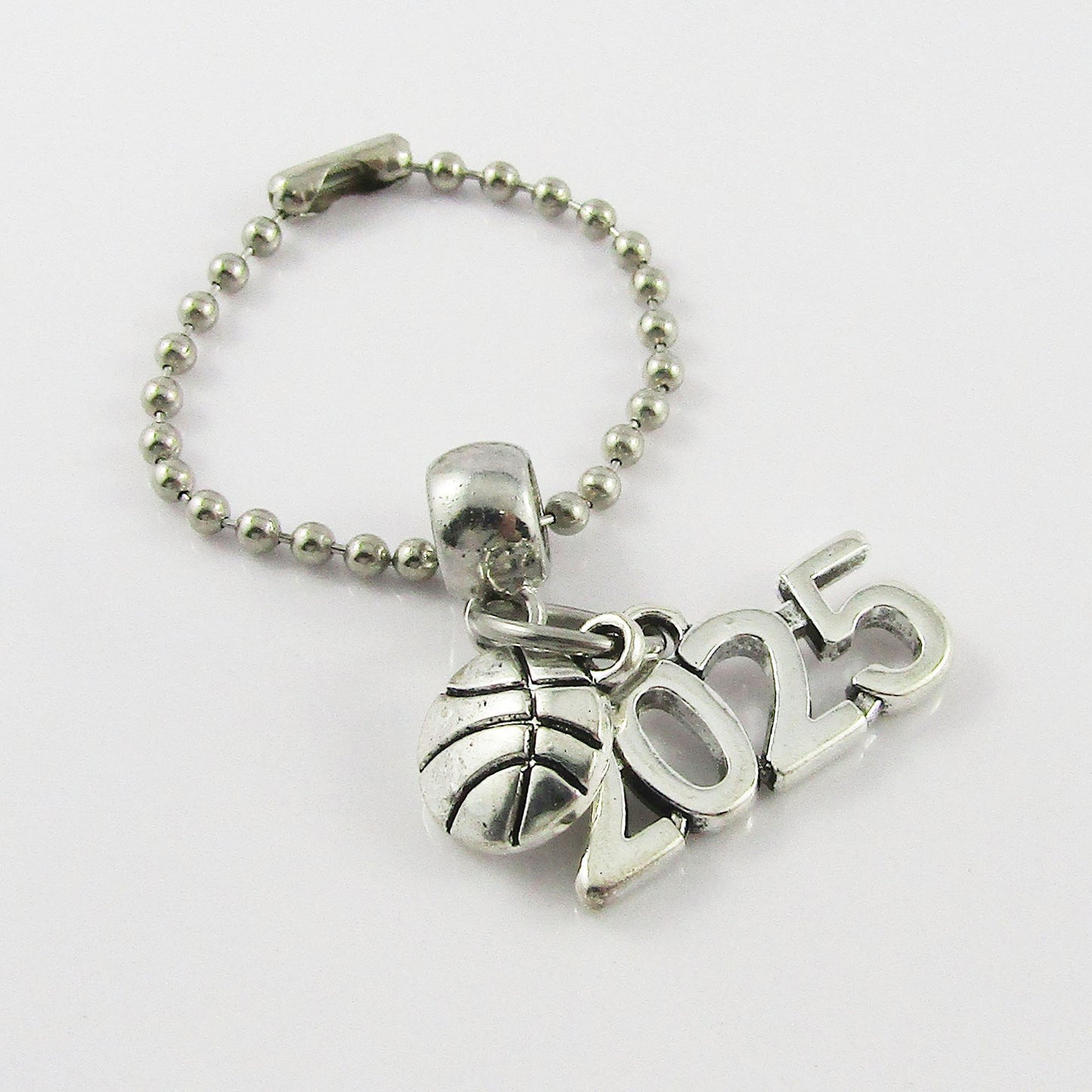 2025 Basketball Charm Bag Tag Zipper Pull Team Set of 12 End Of Season Gift