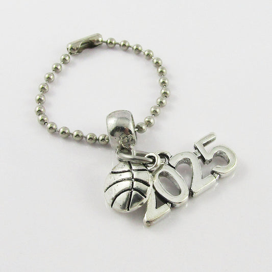 2025 Basketball Charm Bag Tag Zipper Pull Team Set of 12 End Of Season Gift