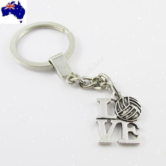 Love Netball Charm Keychain Team set of 10 Sports End Of Season Gift