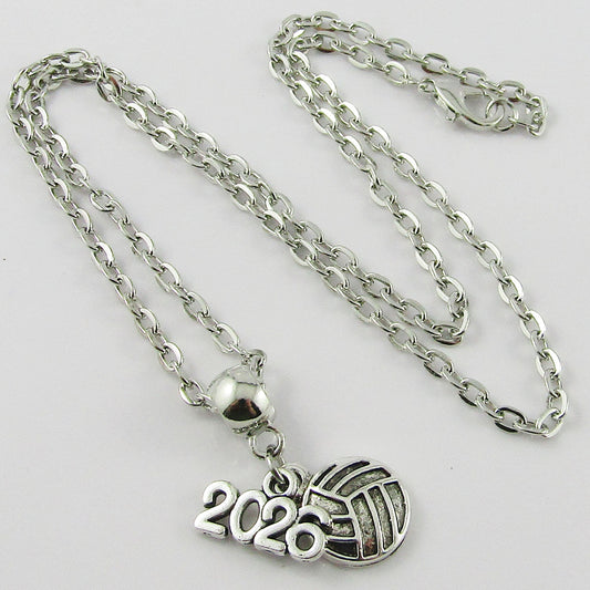 2025 Netball Charm Necklace 45cm Volleyball Coach Sport End Of Season Gift