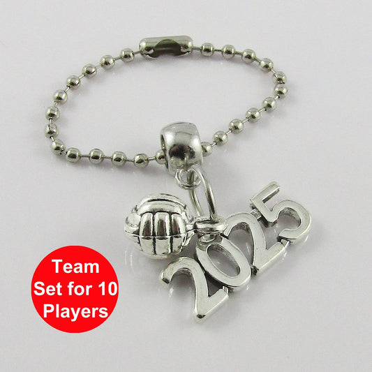 2025 3D Netball Charm Bag Tag Zipper Pull Team Set of 10 End Of Season Gift