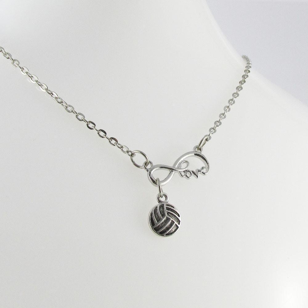 Infinity Love Netball Charm Necklace 50cm Coach Sports Team End Of Season Gift