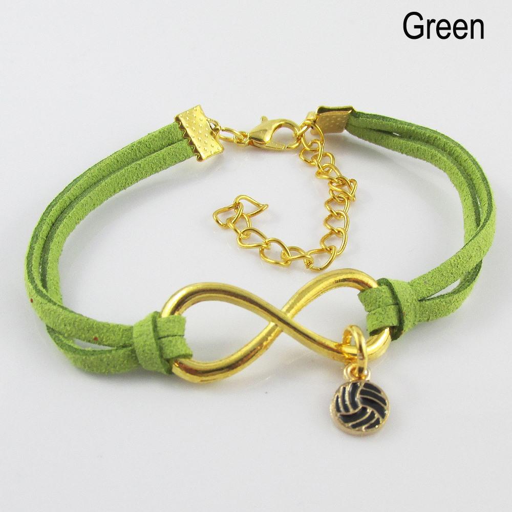 GP Infinity Forever Enamel Netball Charm Bracelet Team Coach Gift 9 Colours