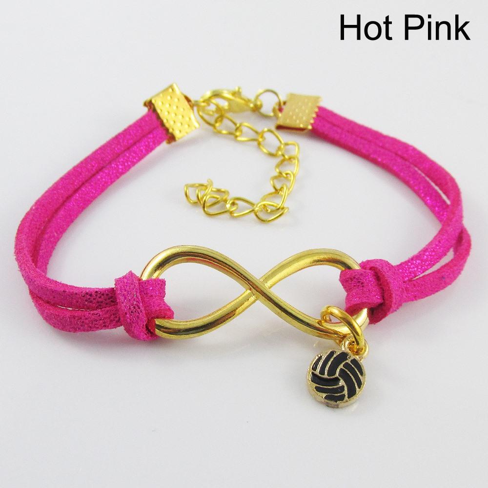 GP Infinity Forever Enamel Netball Charm Bracelet Team Coach Gift 9 Colours