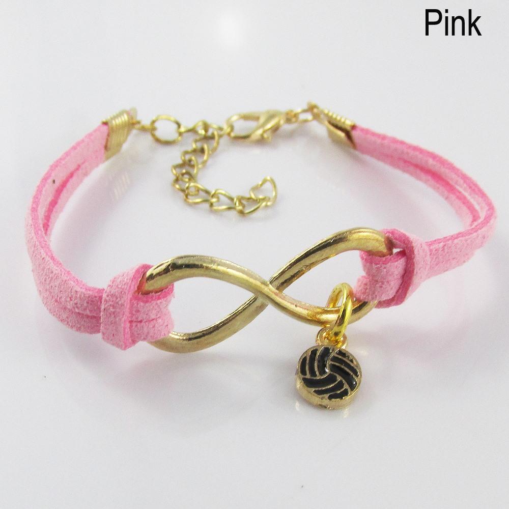 GP Infinity Forever Enamel Netball Charm Bracelet Team Coach Gift 9 Colours