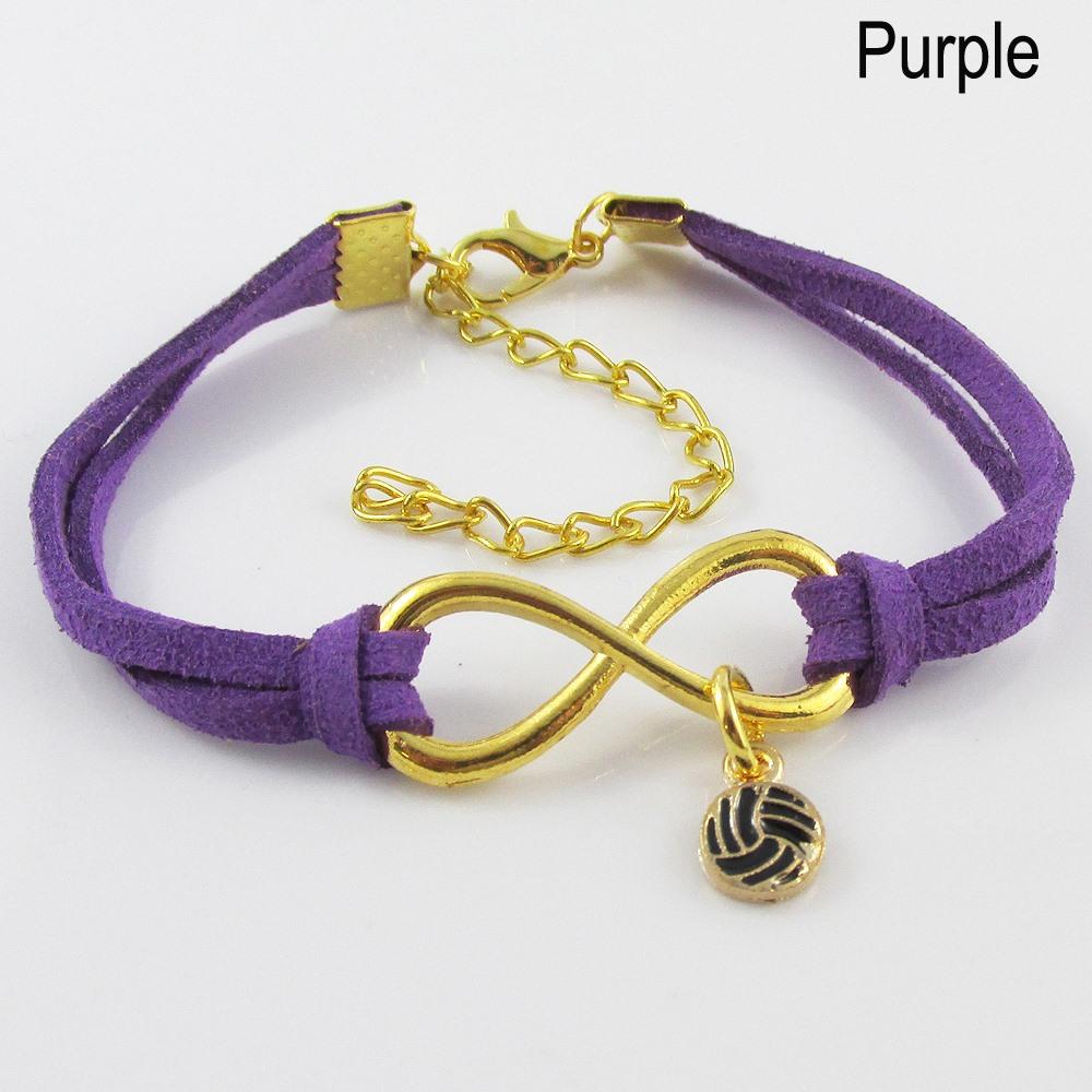 GP Infinity Forever Enamel Netball Charm Bracelet Team Coach Gift 9 Colours