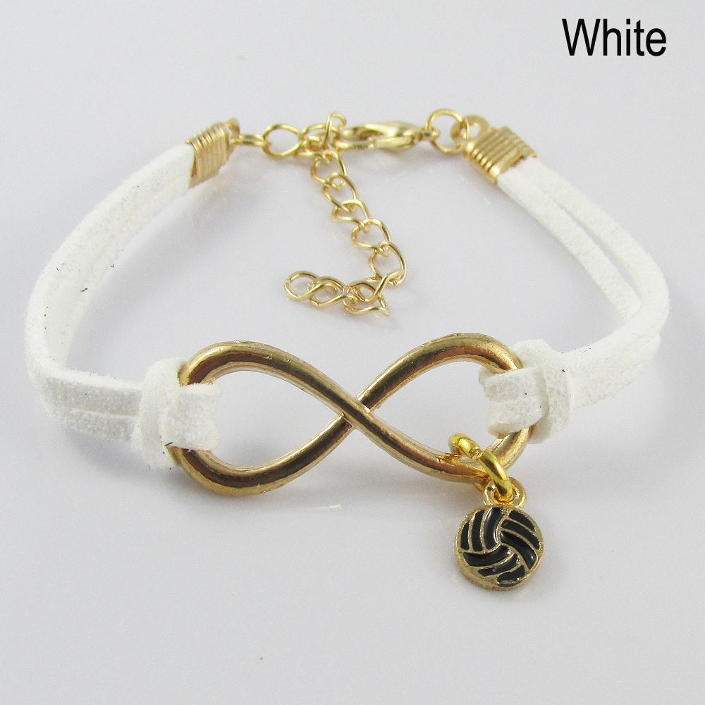 GP Infinity Forever Enamel Netball Charm Bracelet Team Coach Gift 9 Colours