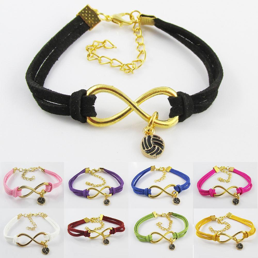 GP Infinity Forever Enamel Netball Charm Bracelet Team Coach Gift 9 Colours