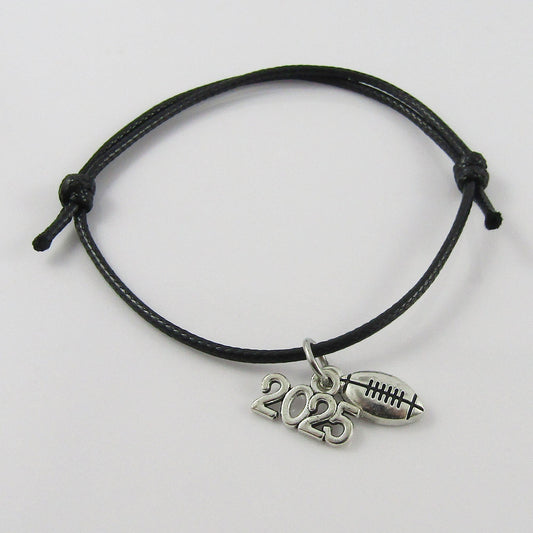 2025 FOOTBALL Charm Bracelet Adjustable Unisex Sports Team Gift Pick Colour