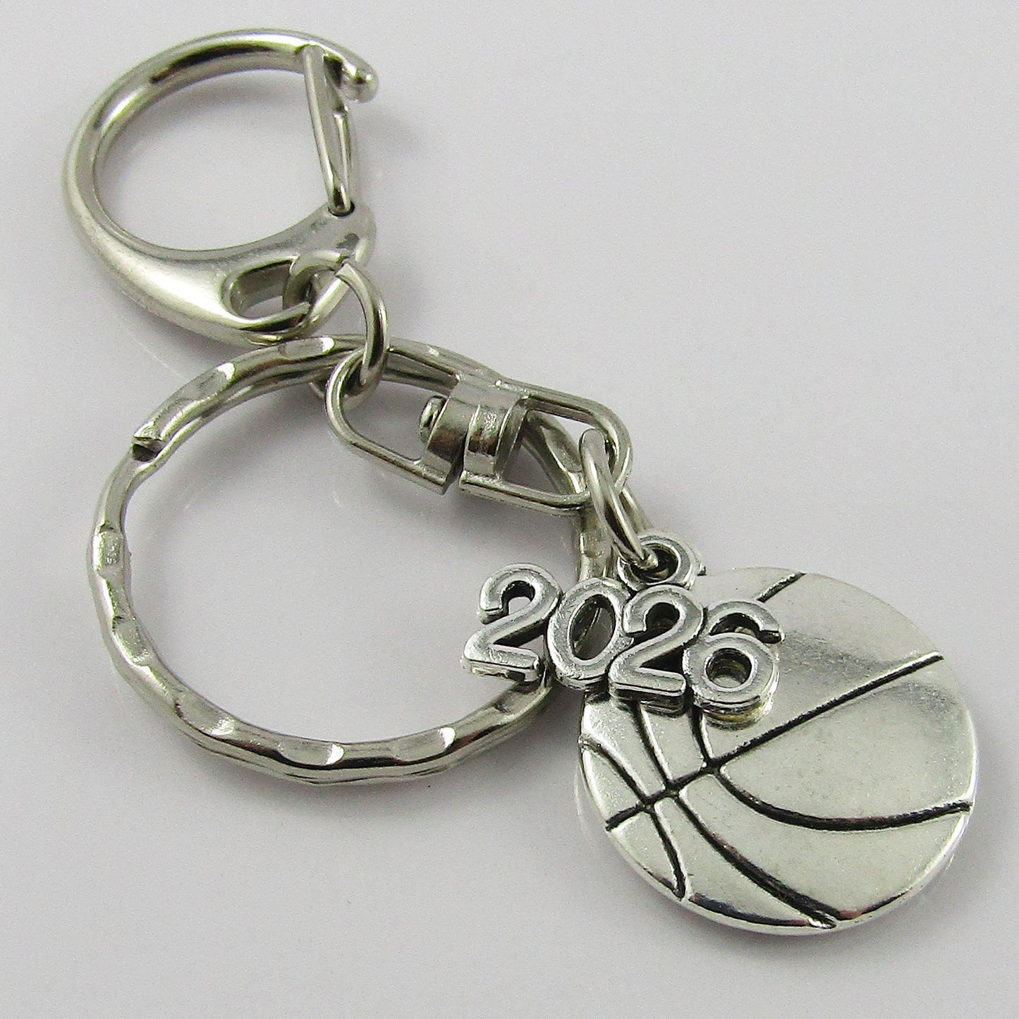 Team Set of 14 BASKETBALL 2026 Charm Keychain Coach Sports End Of Season Gift
