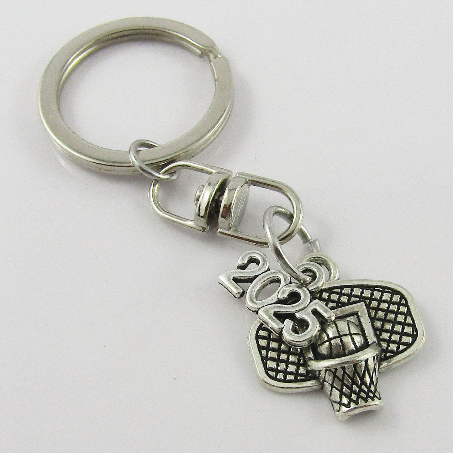 BASKETBALL Hoop 2025 Charm Keychain Coach Sports Season End Gift