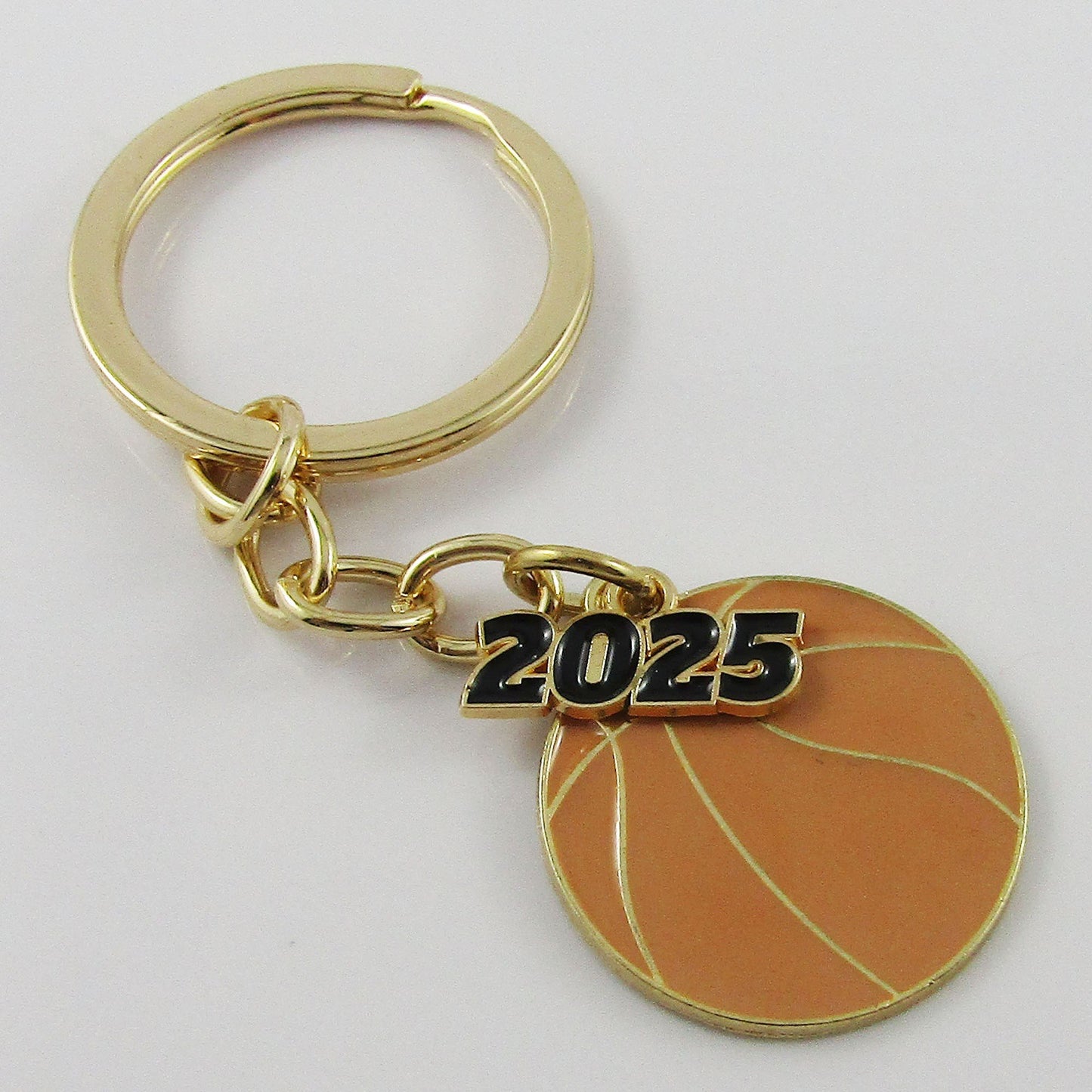 2025 Enamel Basketball Charm Keychain 90mm Coach Sports End Of Season Gift