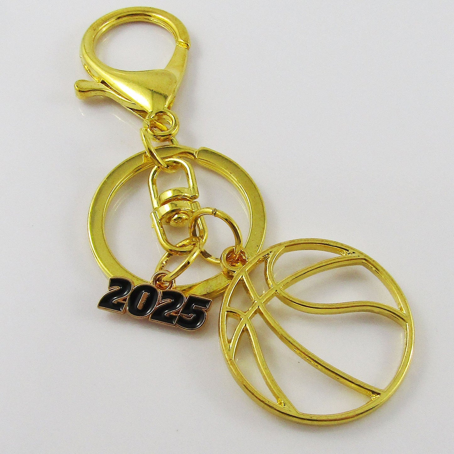 2025 Basketball Charm Keychain Keyring 95mm Sports Coach End Of Season Gift