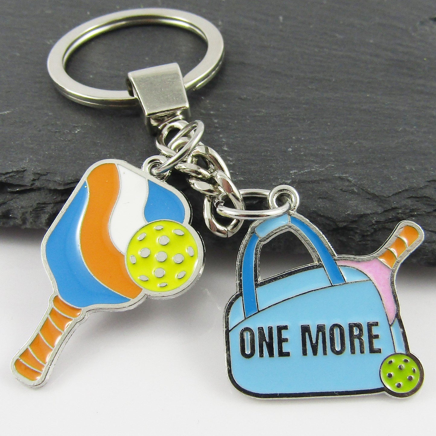 Pickleball Paddle & Gear Bag Charm Keychain 98mm Coach Sports End Of Season Gift