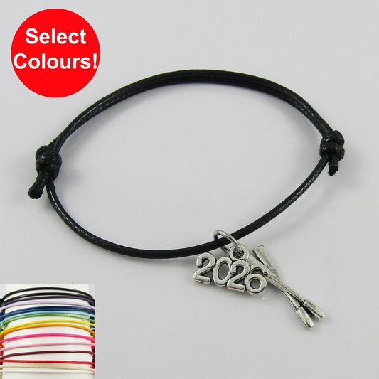 8 Rower Set One Size Fits All 2026 ROWING Charm Bracelet Sports Team Gift