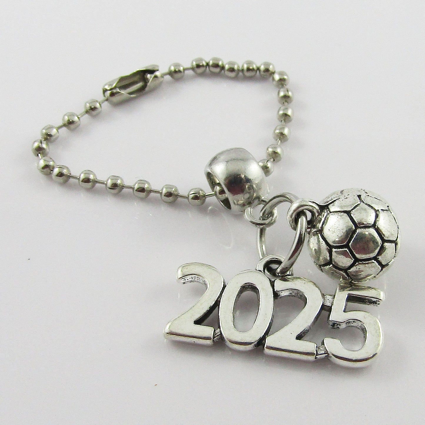 SPECIAL 2025 3D Soccer Ball Charm Bag Tag Zipper Pull Team Set of 15