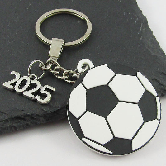 2025 Soccer Ball Charm Keychain 115mm Coach Sports End Of Season Gift Team of 12