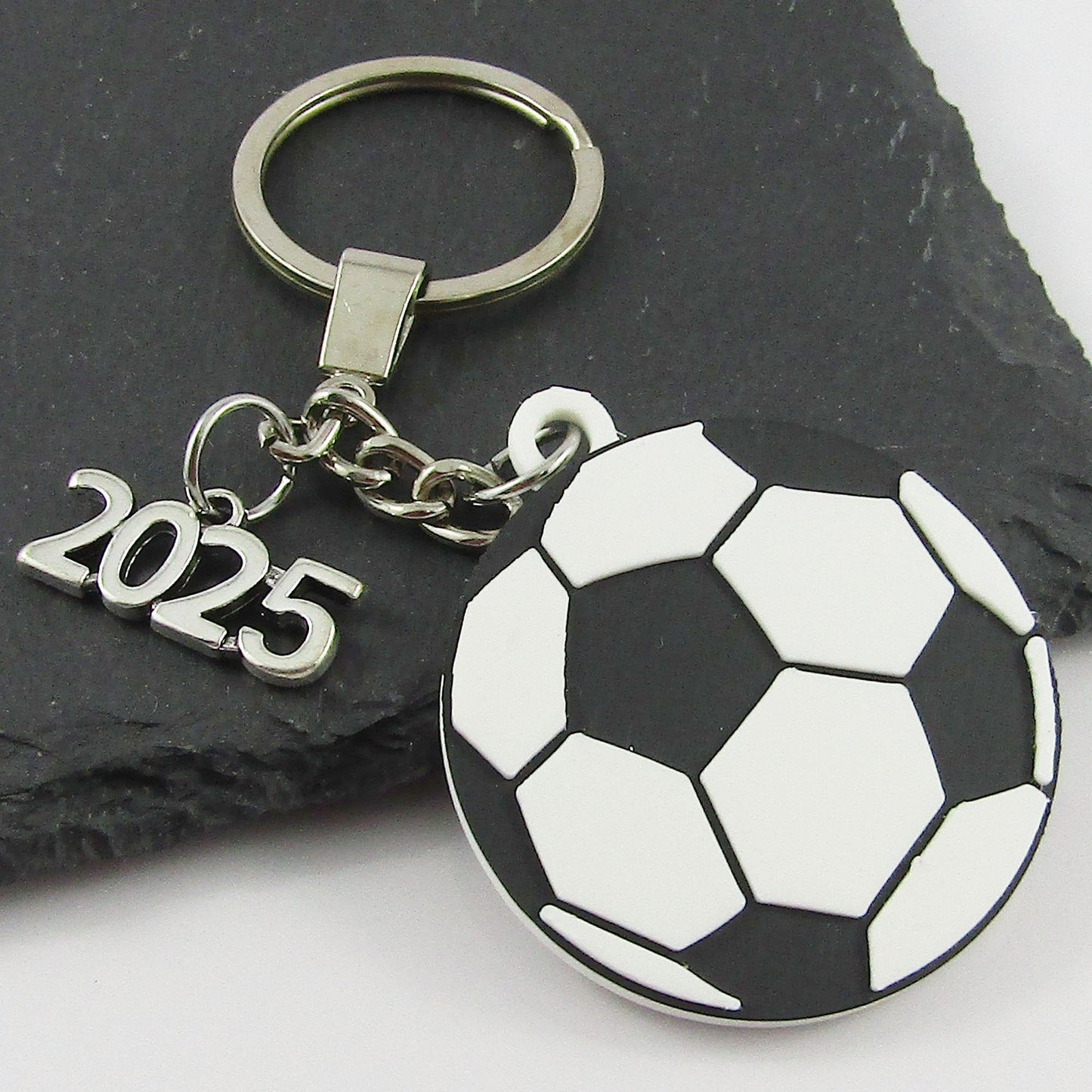 2025 Soccer Ball Charm Keychain 115mm Sports End Of Season Gift Select Colour