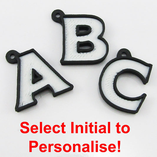 Personalised 2025 Netball Charm Keychain 115mm Coach Sports Gift Select Initial