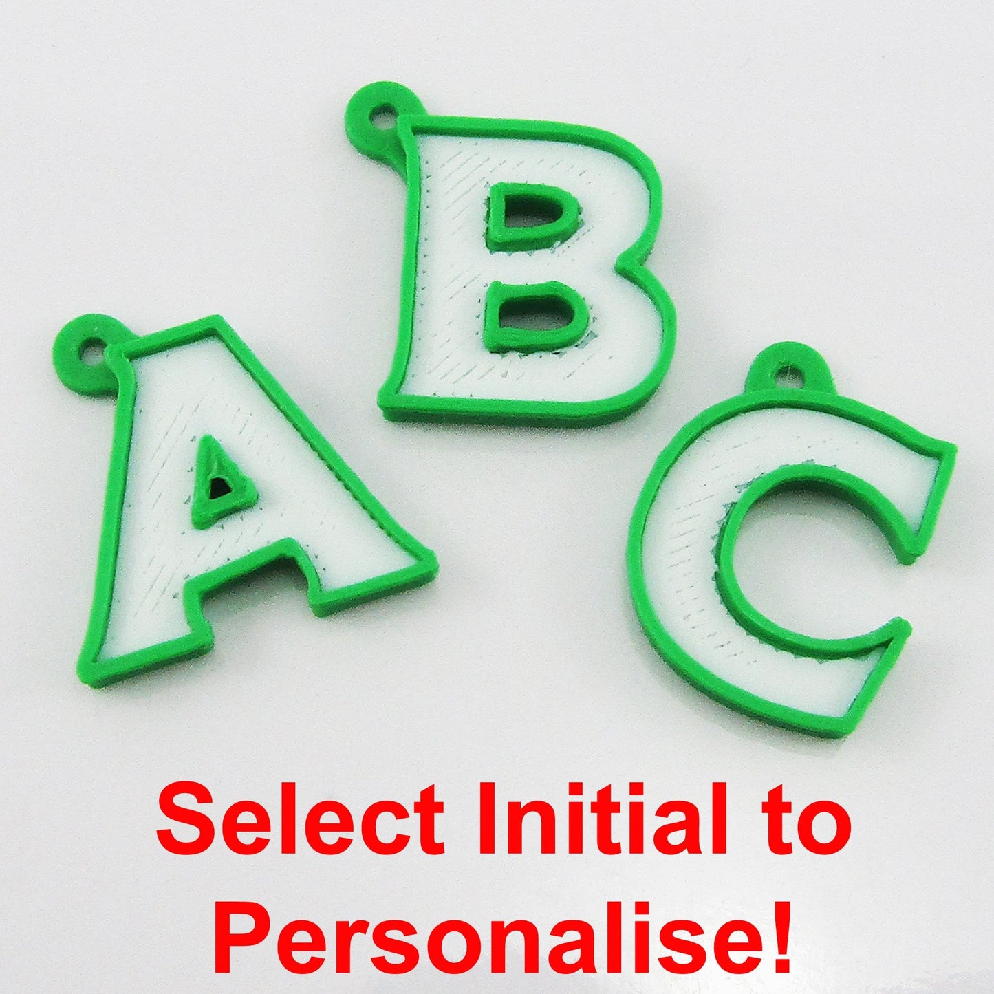 Personalised 2025 Tennis Ball Charm Keychain 115mm Sports Gift Select Initial