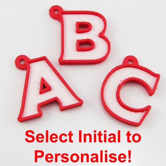 Personalised 2025 Baseball Charm Keychain 115mm Coach Sports Gift Select Initial