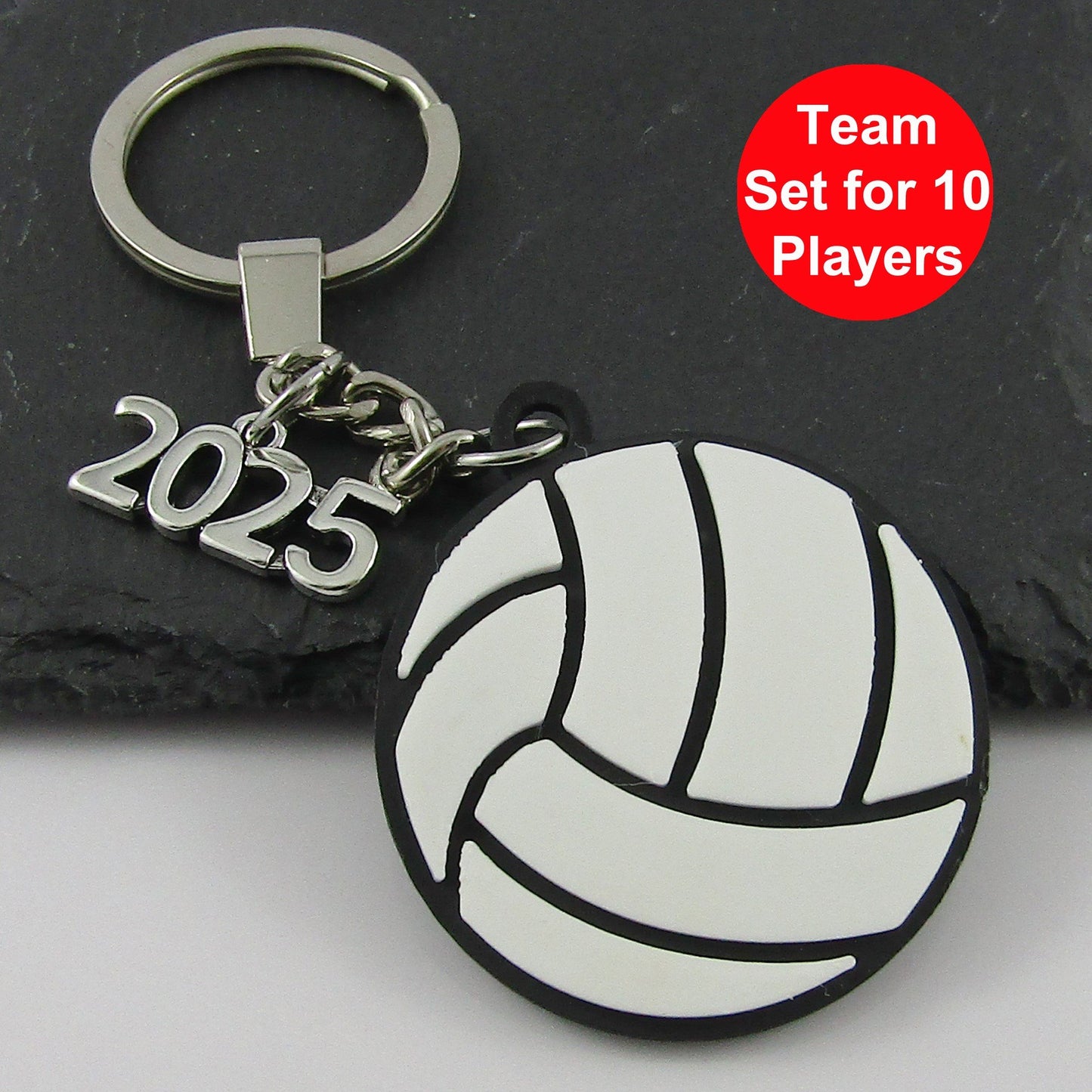 2025 Netball Charm Keychain 115mm Coach Sports End Of Season Gift Team Set of 10
