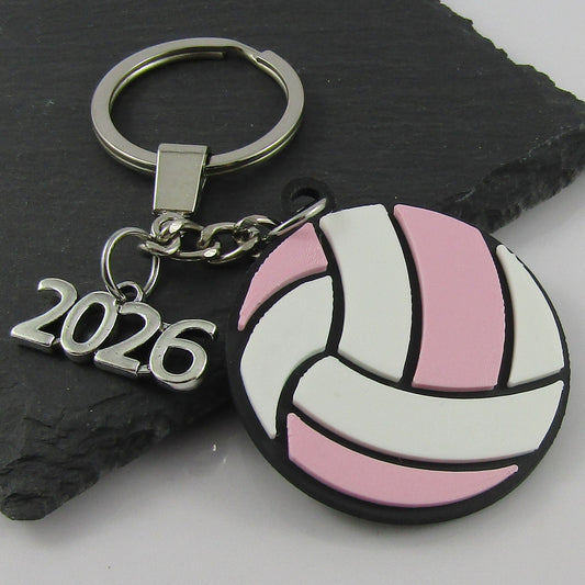 2026 Netball Charm Keychain 115mm Coach Sports End Of Season Gift Select Colours