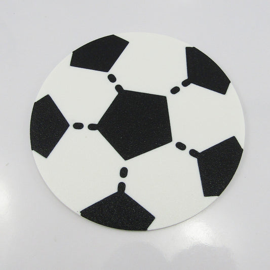 Soccer Sports Drink Coaster available individually or in sets of four