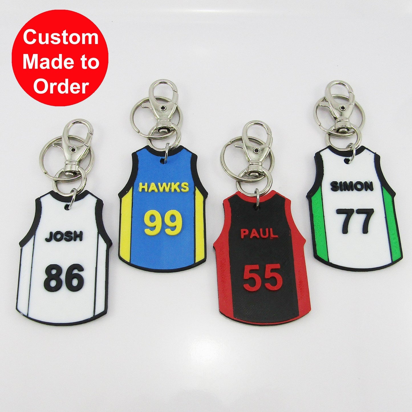 Set of 10 Personalised Basketball Jersey Singlet select Colours Name and Number