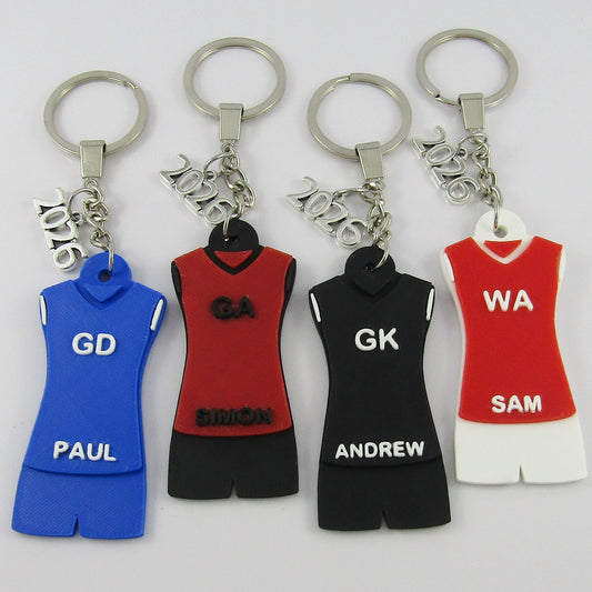 Personalised 2026 Mens Netball Jersey Short pick Colour Name Position