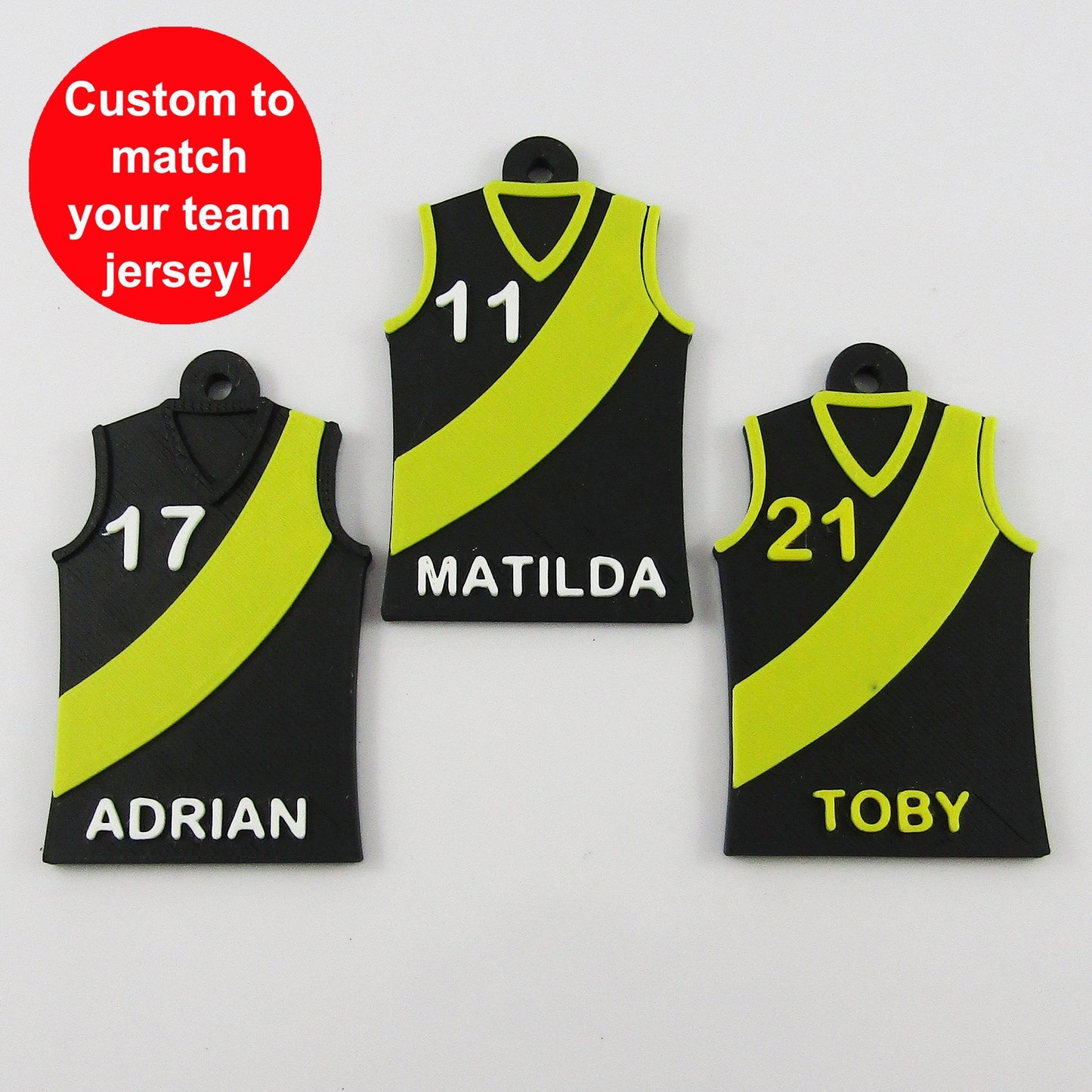Personalised Football Jersey Jumper Sash Shirt in your choice of colour Team Set