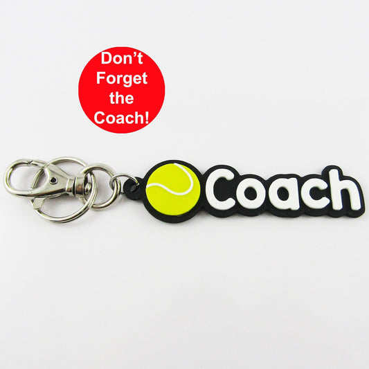 Personalised Tennis Name Keychain Custom Colours