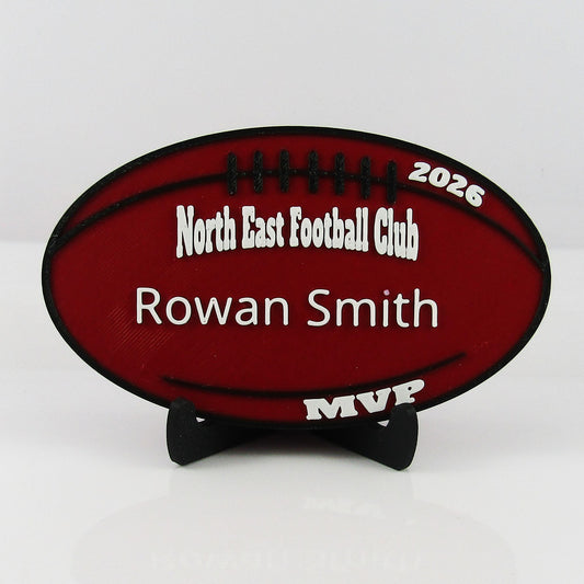 Personalised Player Awards MVP Player of the Year 100 Games