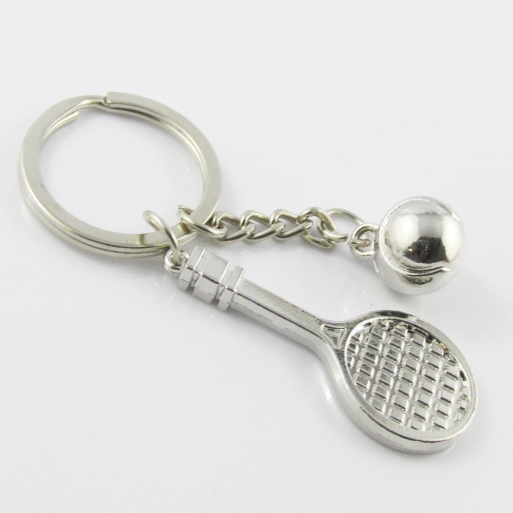 Racquet & Ball Tennis Sports Keychain Keyring 80mm Coach Sports Gift