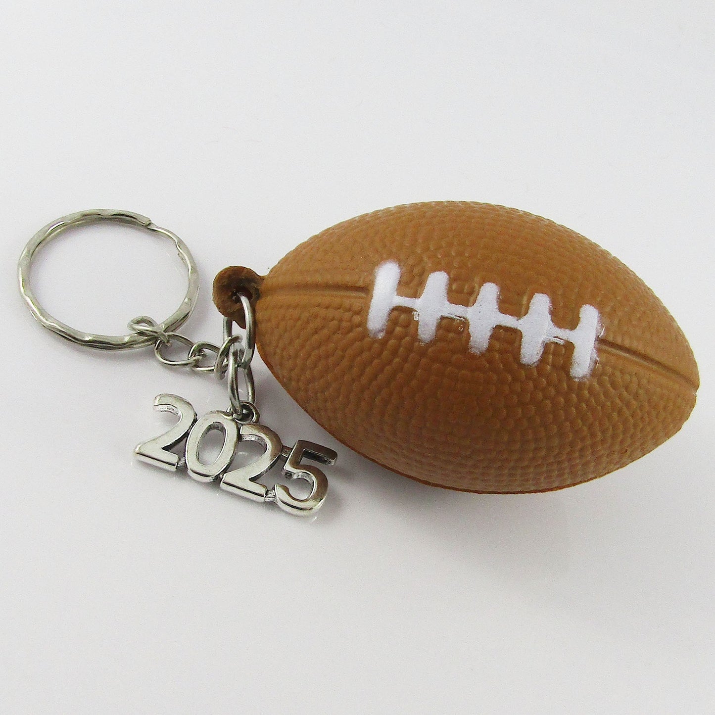 2025 Squishy Stress 3D Football Ball Sport Keychain Keyring 100mm Sports Gift