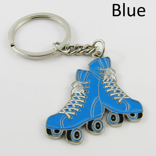 Retro Rollerskates Keychain Keyring Bag Charm 105mm Sports Gift Select Colour