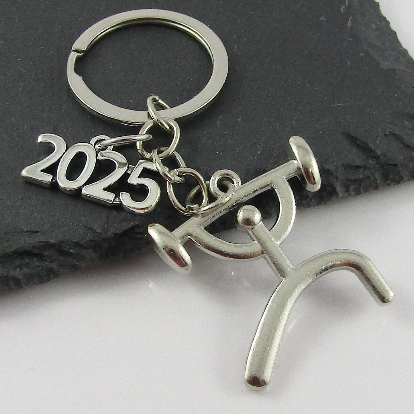 2025 Weightlifter Charm Keychain 90mm Coach Sports Gift
