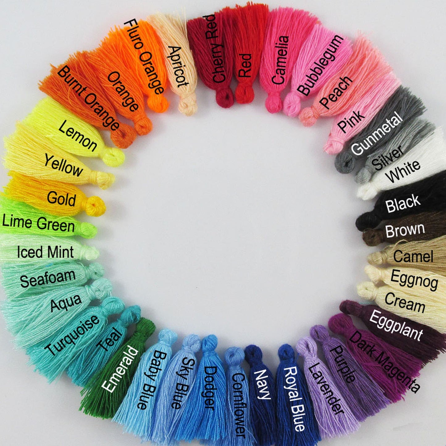 2026 Set of 10 Netball Name Bag Tag Two Colour Tassel Choose name and colours!