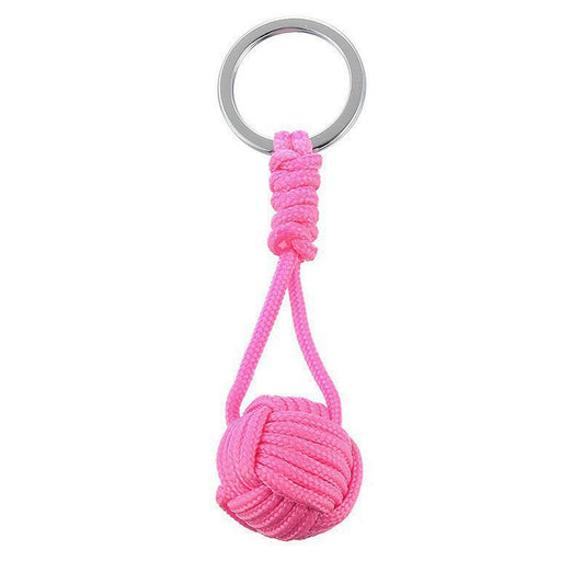3D Cord Netball Charm Bag Tag Keyring 95mm Coach Team Gift Pick Colour