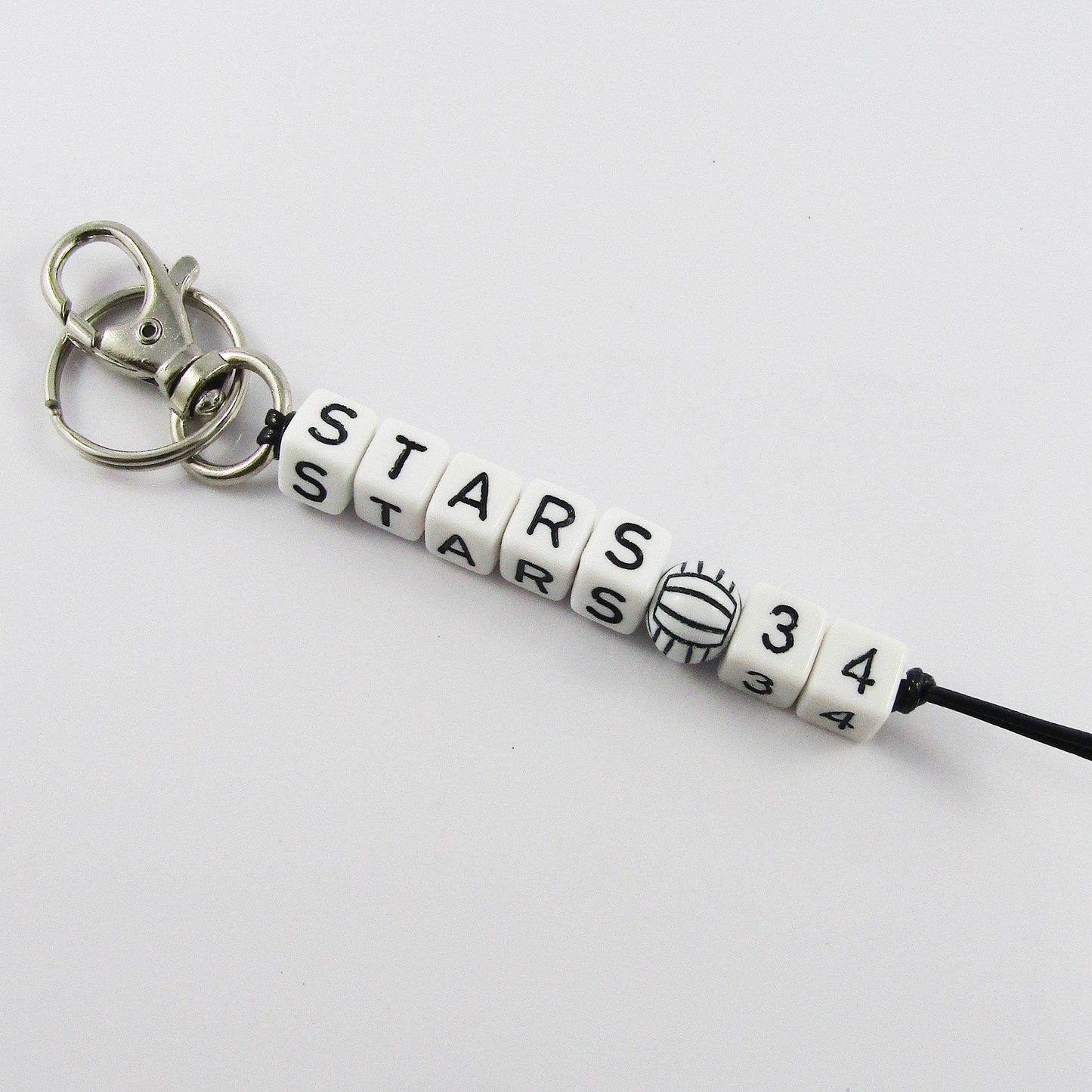 Volleyball Team Name & Singlet Number Bag Tag Keychain Team Player Name You Pick