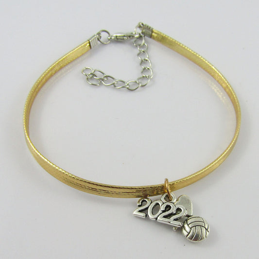 SPECIAL GOLD 10 Player Set 2022 I Love NETBALL Charm Bracelet Sports Team Gift