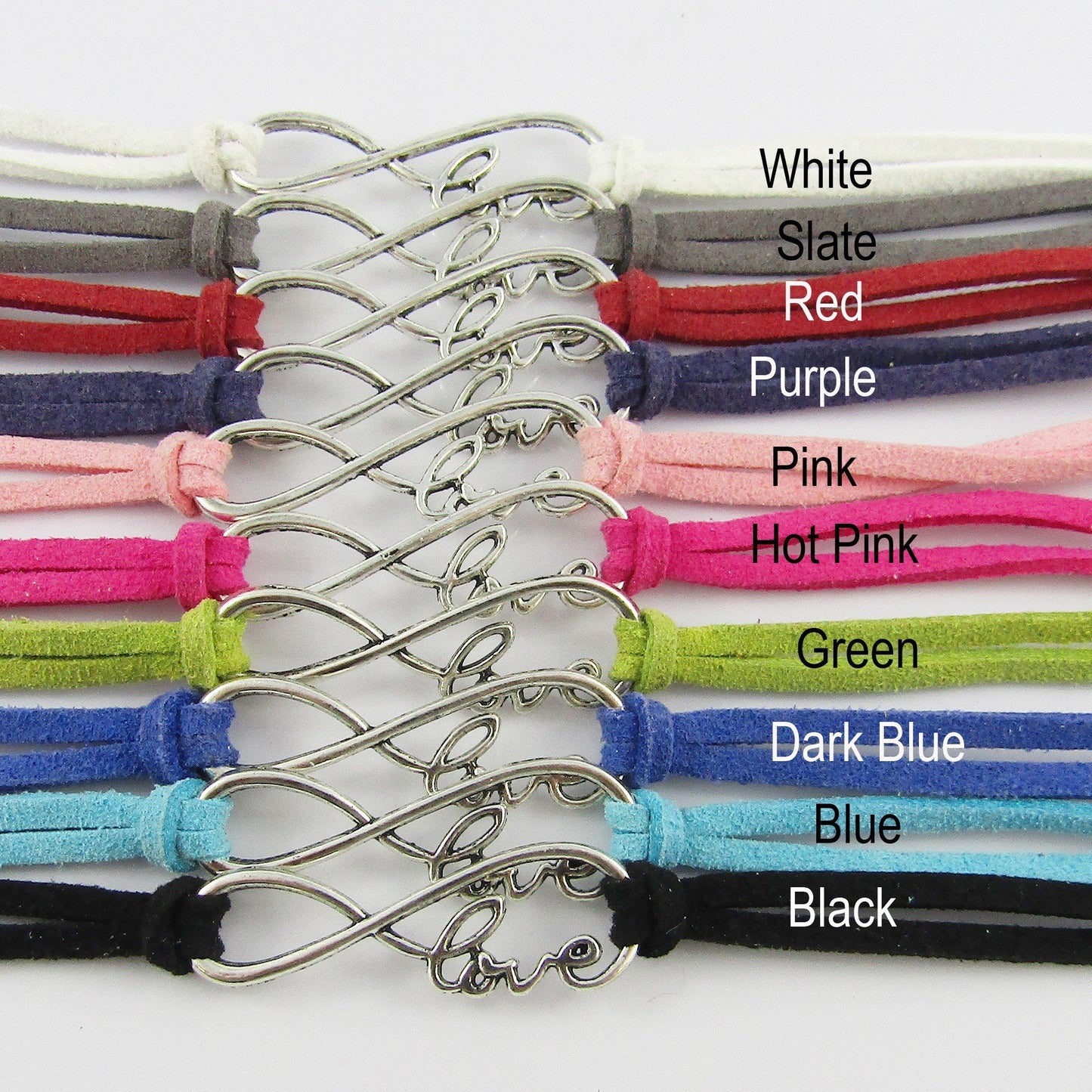 10 Player Set Infinity Love 2026 Netball Charm Bracelet Sport Gift Pick Colour