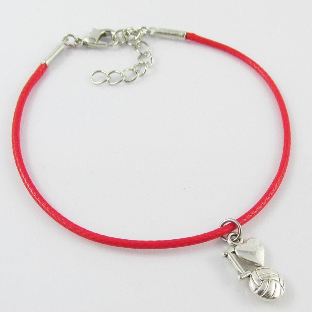 I Love Netball Charm Bracelet Sports Team Gift Select Colour