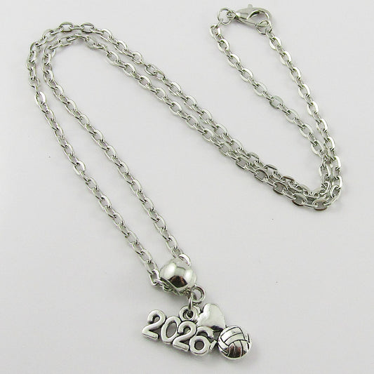 2026 I Love Netball Charm Necklace 45cm Coach Sports Team End Of Season Gift