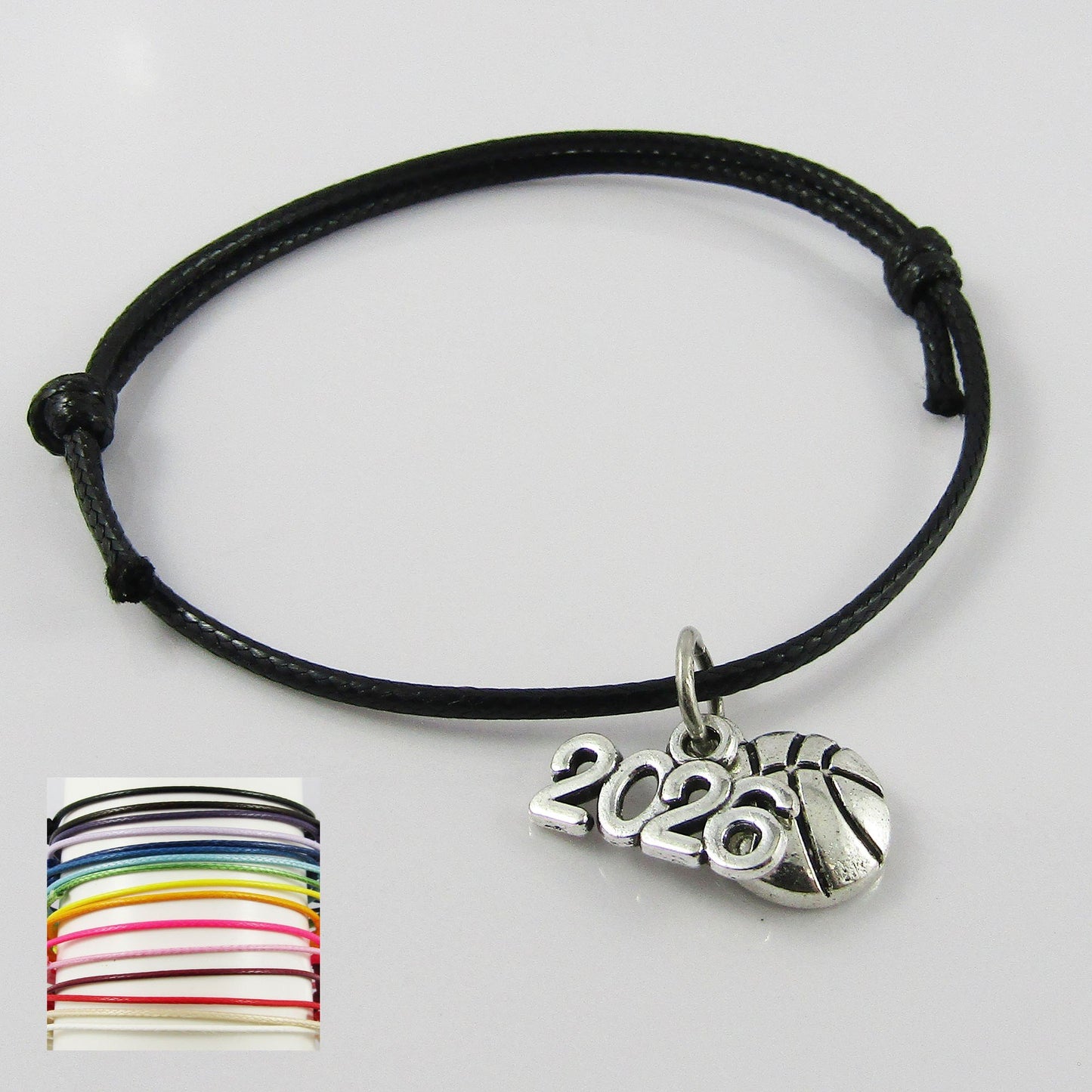 10 Player Set Adjustable 2026 BASKETBALL Charm Bracelet Sports Team Gift