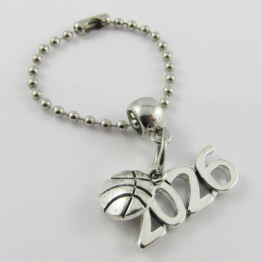 2026 Basketball Charm Bag Tag Zipper Pull Team Set of 12 End Of Season Gift