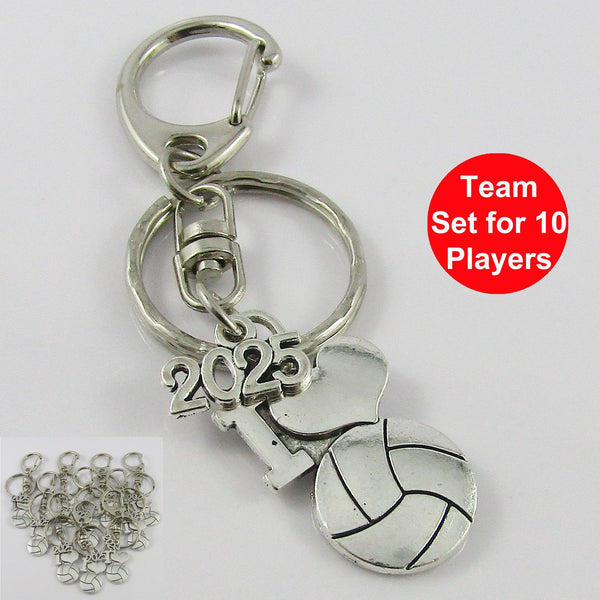 2025 I Love Netball Charm Keychain Bag Tag Team Set of 10 End Of Seaso ...
