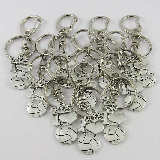 2025 I Love Netball Charm Keychain Bag Tag Team Set of 12 End Of Season Gift